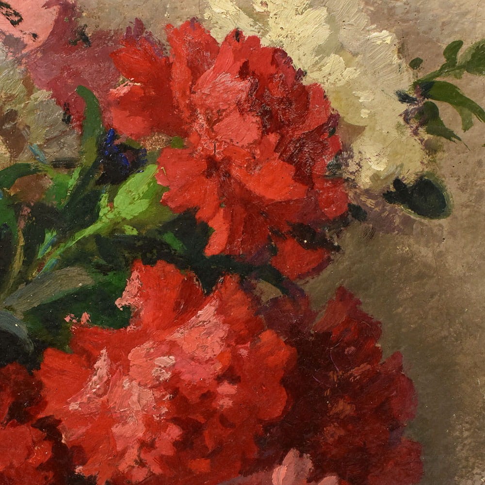QF765 1a antique floral painting flower oil still life XX art deco.jpg
